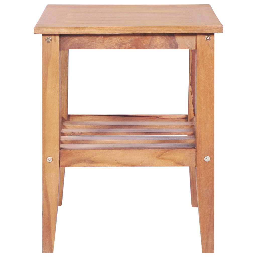 vidaXL Kavos staliukas, 40x40x50cm, tikmedžio med. mas., kvadrat.