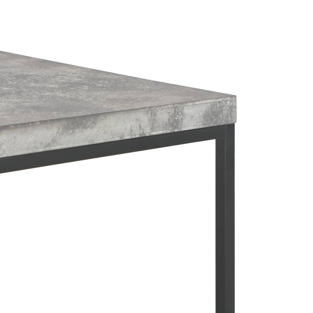 vidaXL Kavos staliukas, 75x75x38cm, betono išvaizdos