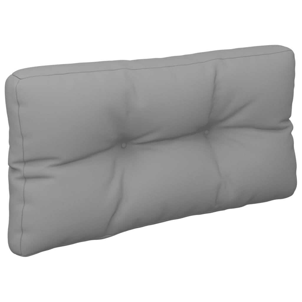 vidaXL Paletės pagalvėlė, pilkos spalvos, 70x40x12cm, audinys