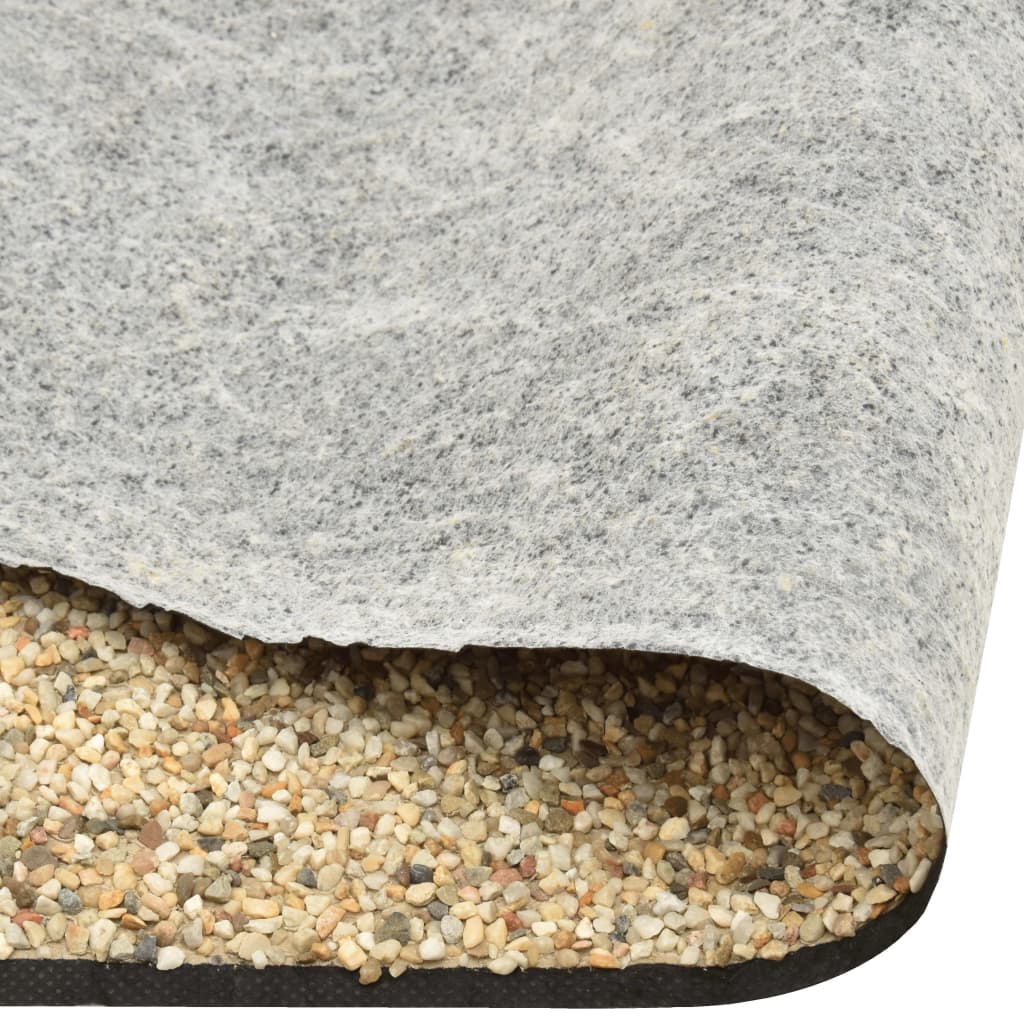 vidaXL Tvenkinio danga su akmenukais, smėlio spalvos, 500x60cm