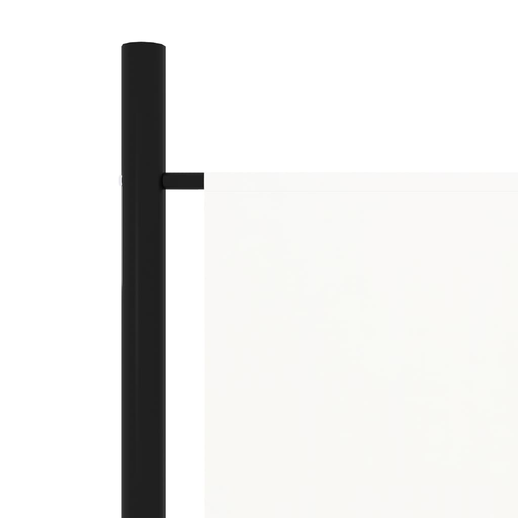 vidaXL Kambario pertvara, 6 dalių, baltos spalvos, 300x180cm