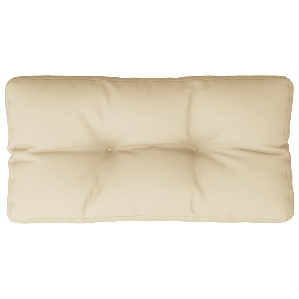 vidaXL Paletės pagalvėlė, smėlio spalvos, 70x40x12cm, audinys