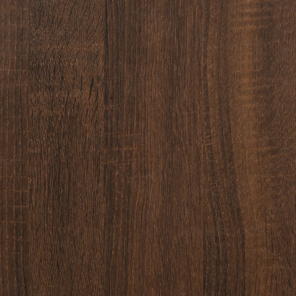 vidaXL Šoninė spintelė, ruda ąžuolo, 91x29,5x65cm, apdirbta mediena