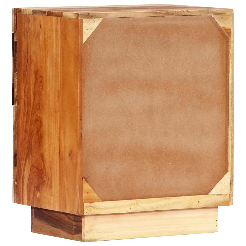 vidaXL Naktinė spintelė, 40x30x50cm, perdirbtos medienos masyvas