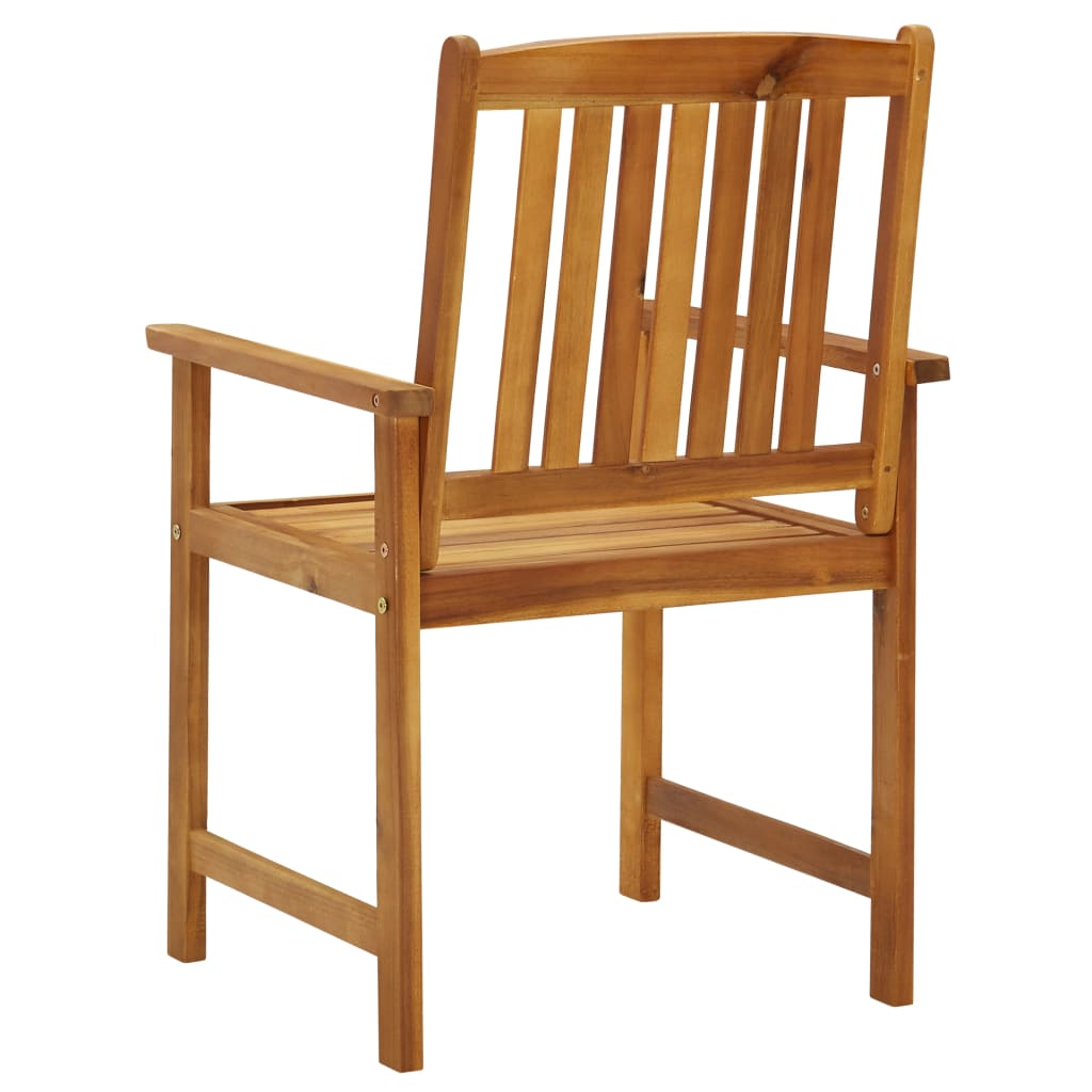 vidaXL Sodo kėdės, 4vnt., akacijos medienos masyvas