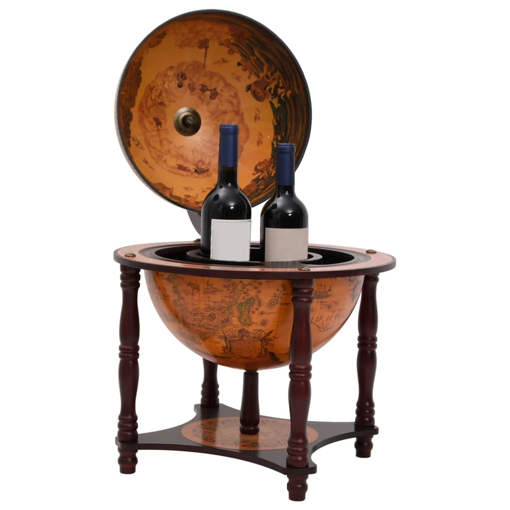 vidaXL Gaublio formos vyno butelių laikiklis, rudas, eukalipto masyvas