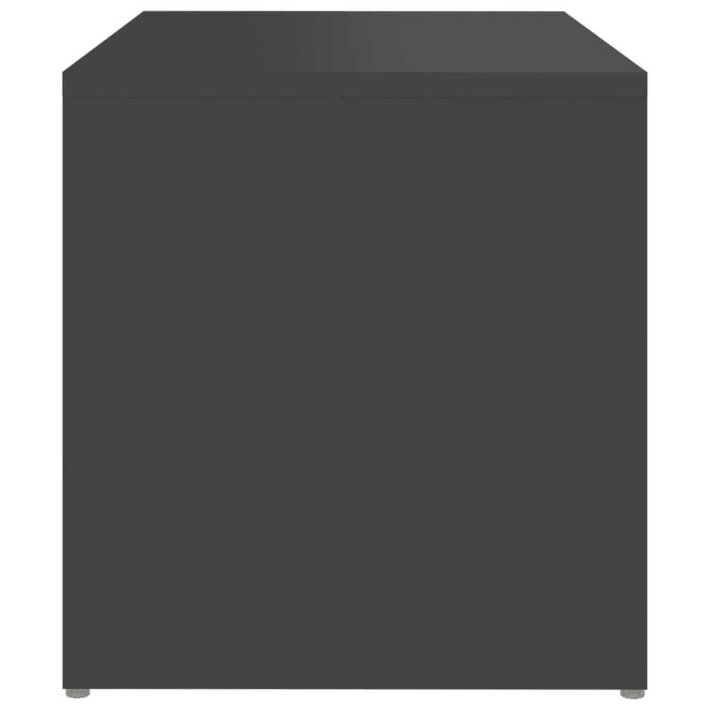 vidaXL Šoninis staliukas, pilkos spalvos, 59x36x38cm, MDP