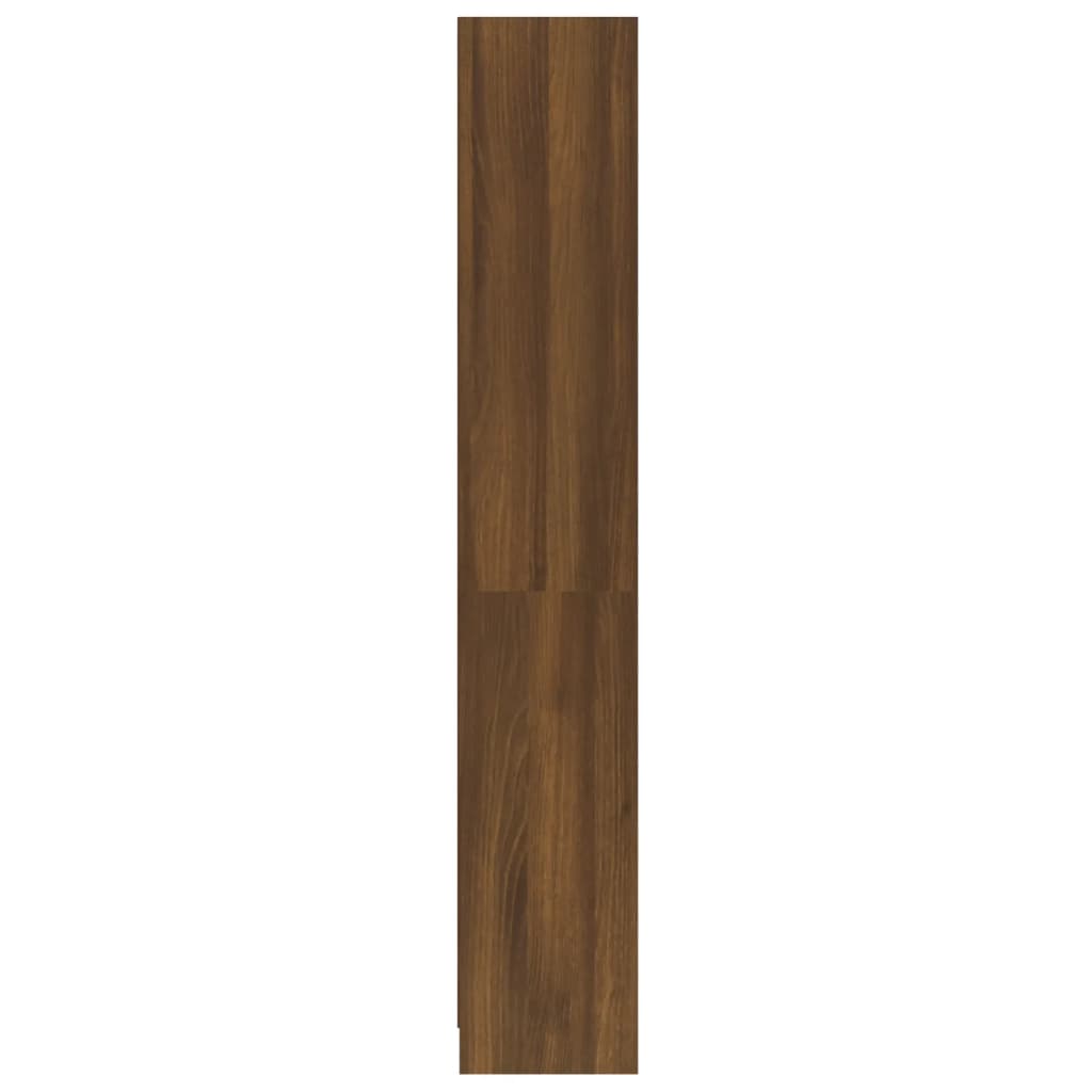 vidaXL Spintelė knygoms, 4 aukštų, ruda ąžuolo, 60x24x142cm, mediena