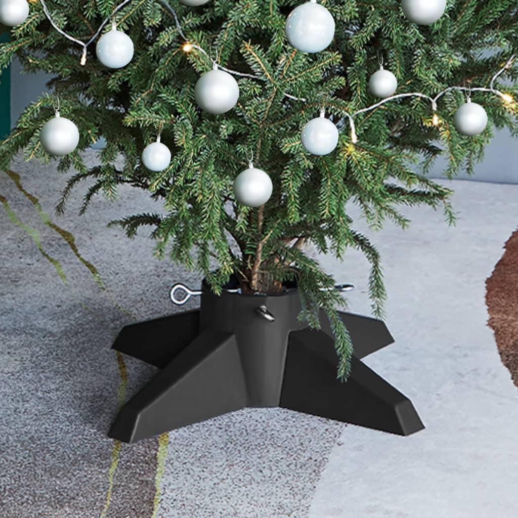 vidaXL Kalėdų eglutės stovas, pilkos spalvos, 55,5x55,5x15cm