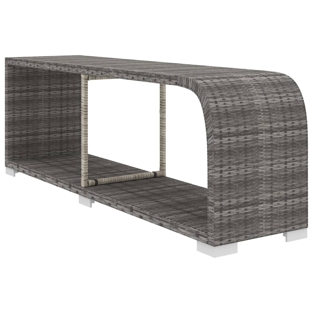 vidaXL Sodo baldų komplektas su pagalvėlėmis, 8 dalių, pilkas, ratanas