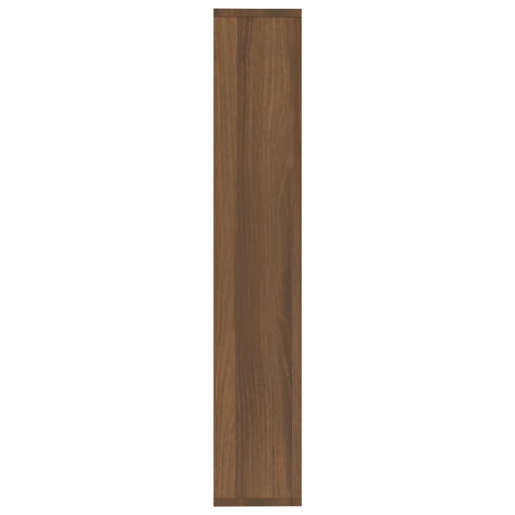 vidaXL Sieninė lentyna, ruda ąžuolo, 36x16x90cm, apdirbta mediena