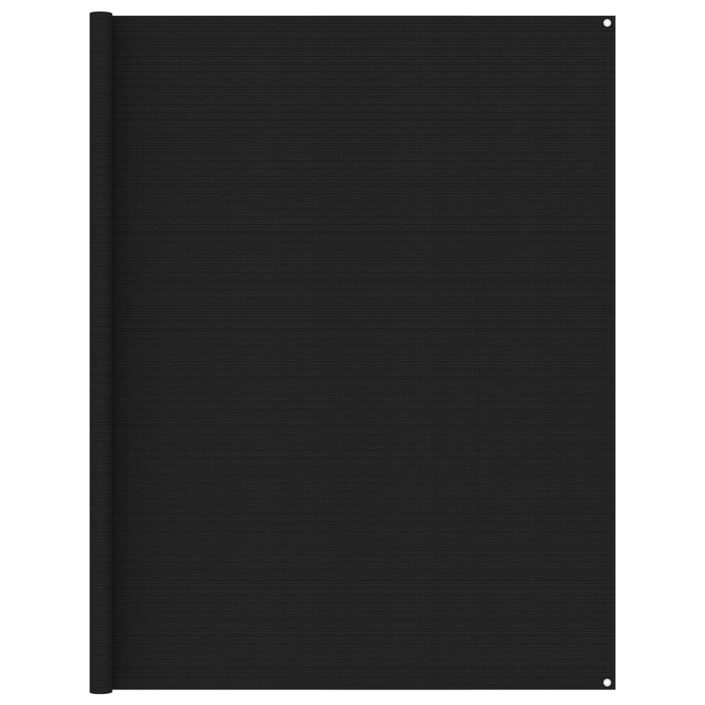 vidaXL Palapinės kilimėlis, juodos spalvos, 250x250cm