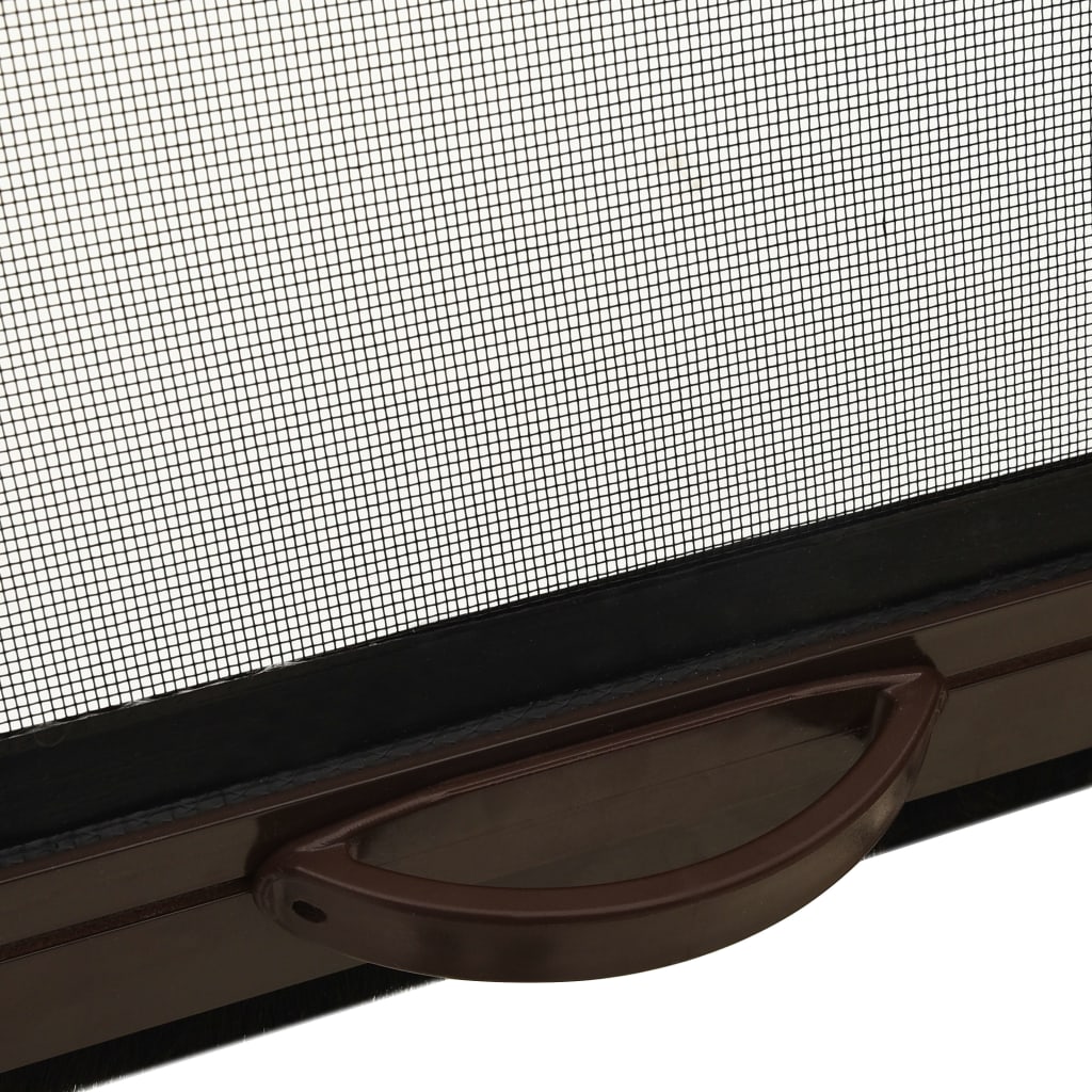 vidaXL Suvyniojamas tinklelis nuo vabzdžių langams, rudas, 100x170cm