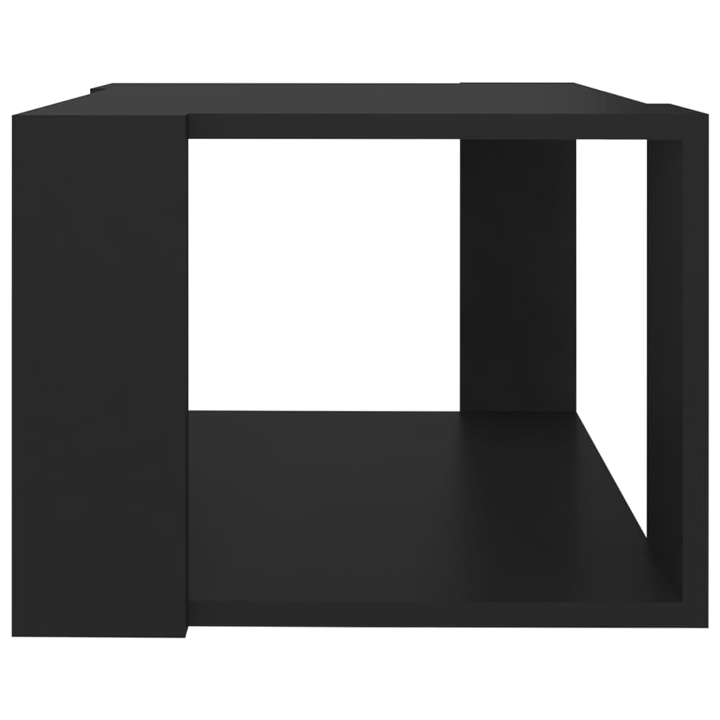 vidaXL Kavos staliukas, juodas, 40x40x30cm, apdirbta mediena