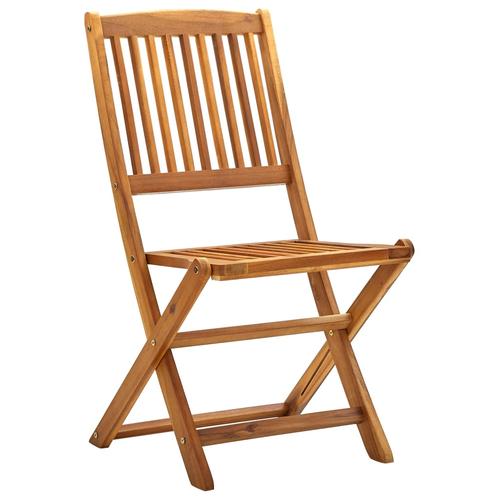 vidaXL Sulankstomos lauko kėdės, 2 vnt., akacijos medienos masyvas