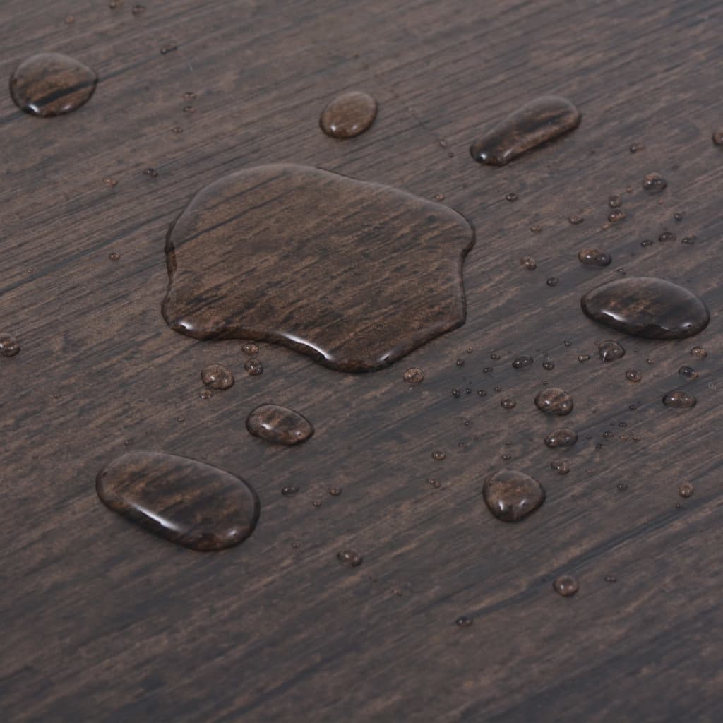 vidaXL PVC grindų plokštės, prilipdomos, 5,02m², 2 mm, tamsiai ruda,