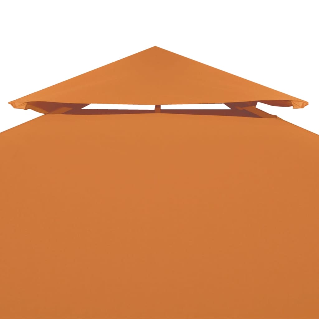 vidaXL Pakaitinis pavėsinės uždangalas, oranžinis, 3x4m, 310g/m²