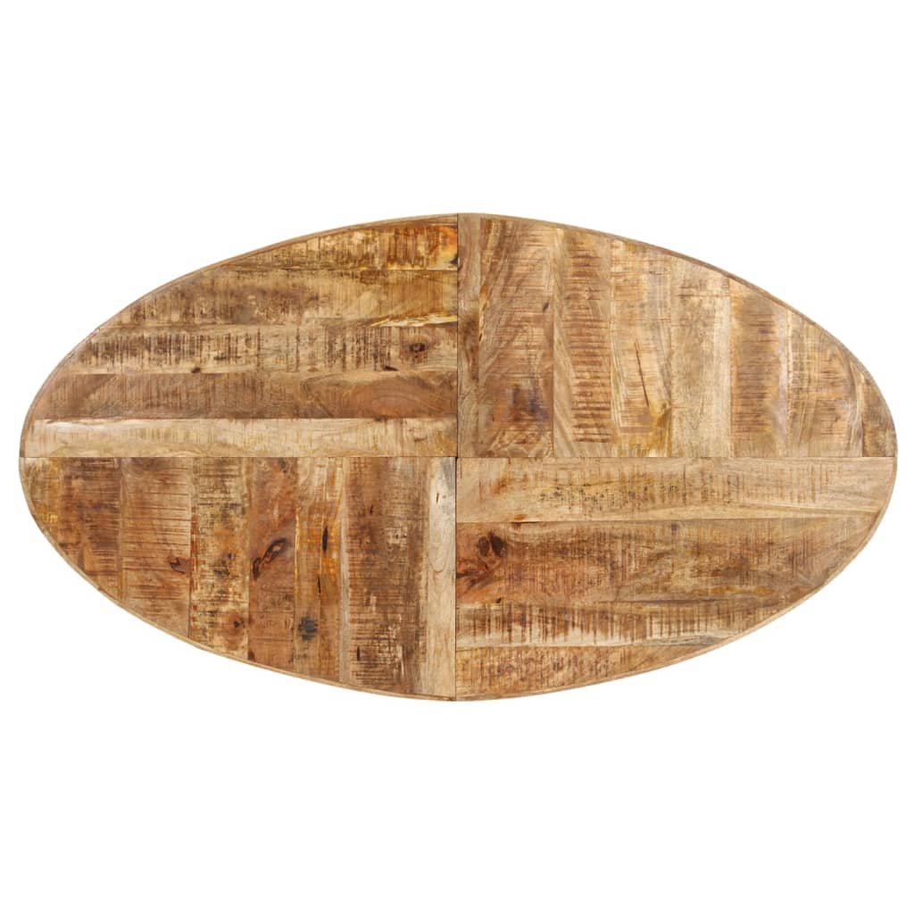 vidaXL Valgomojo stalas, 160x90x75cm, neapdorota mango mediena