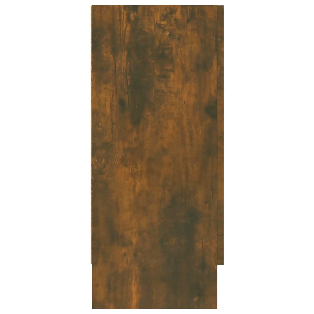 vidaXL Vitrininė spintelė, dūminio ąžuolo, 120x30,5x70cm, mediena