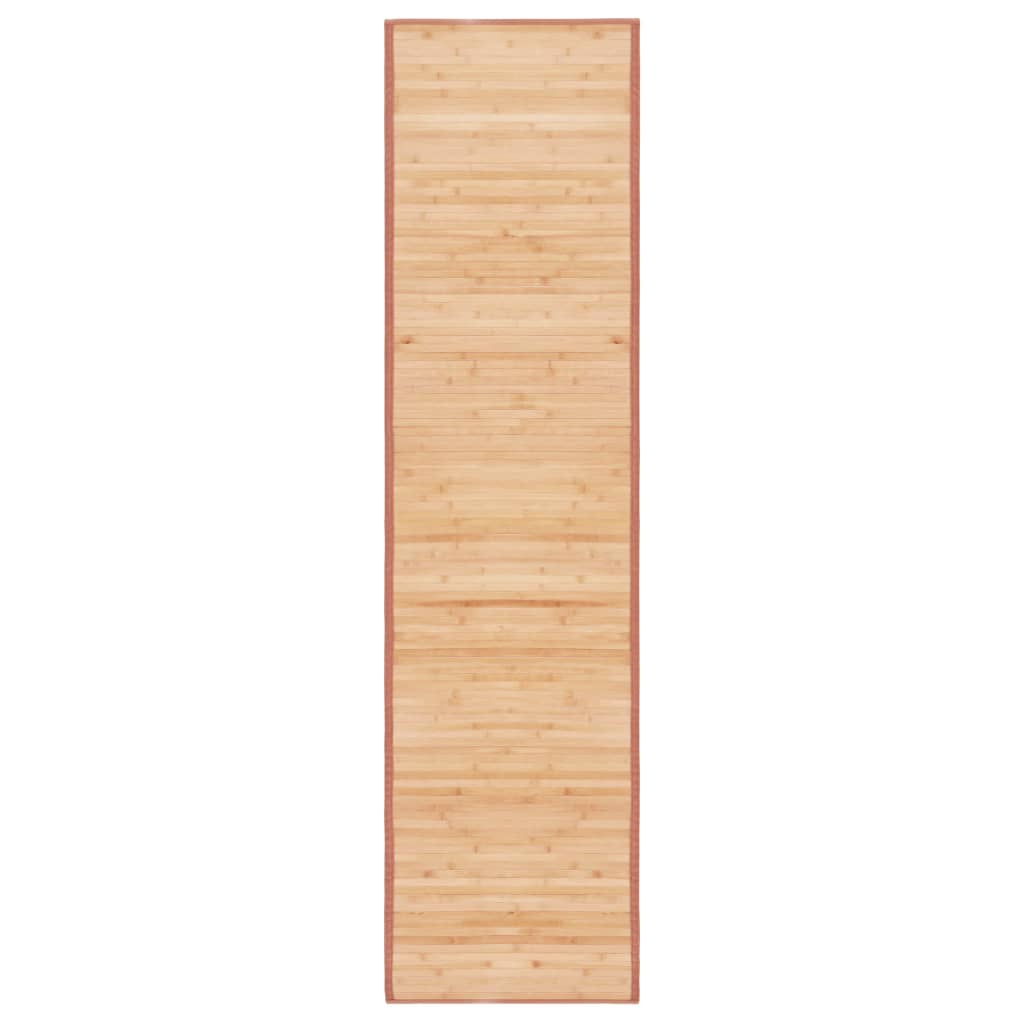 vidaXL Kilimas, rudas, 80x300 cm, bambukas