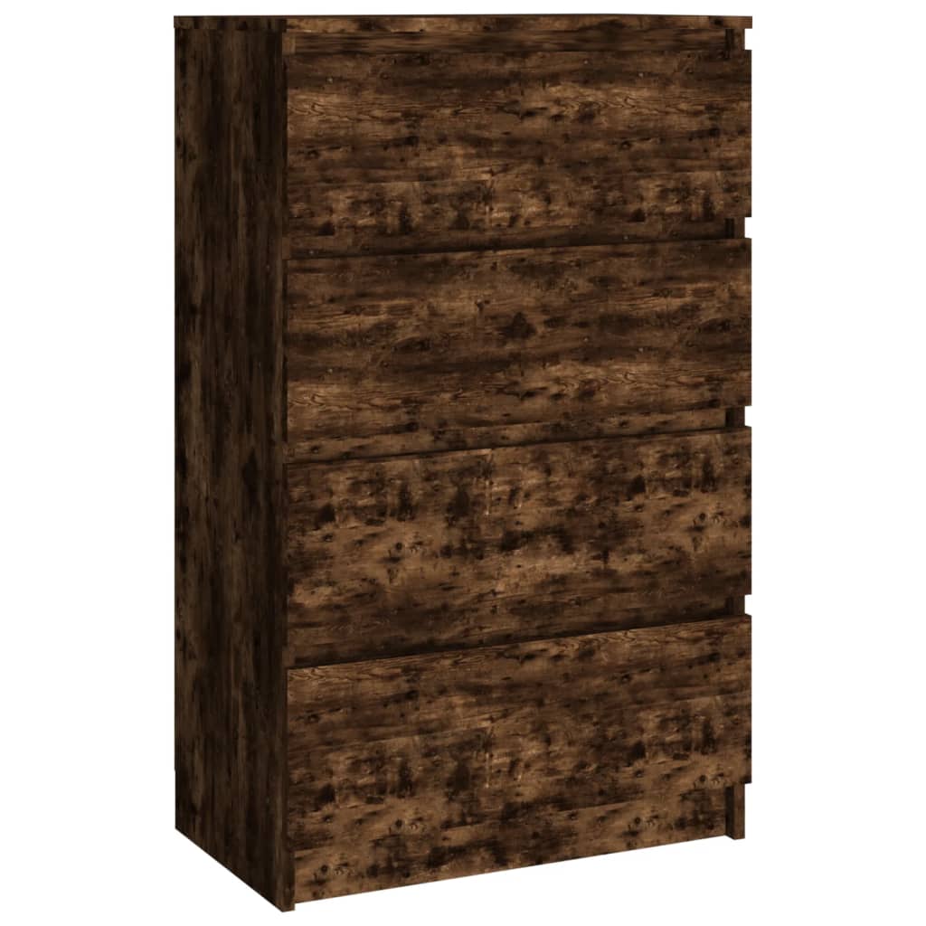 vidaXL Šoninė spintelė, dūminio ąžuolo spalvos, 60x35x98,5 cm, mediena