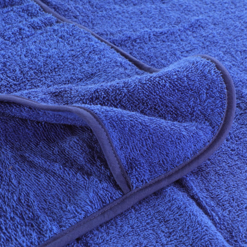 vidaXL Paplūdimio rankšluosčiai, 2vnt., mėlyni, 60x135cm, audinys