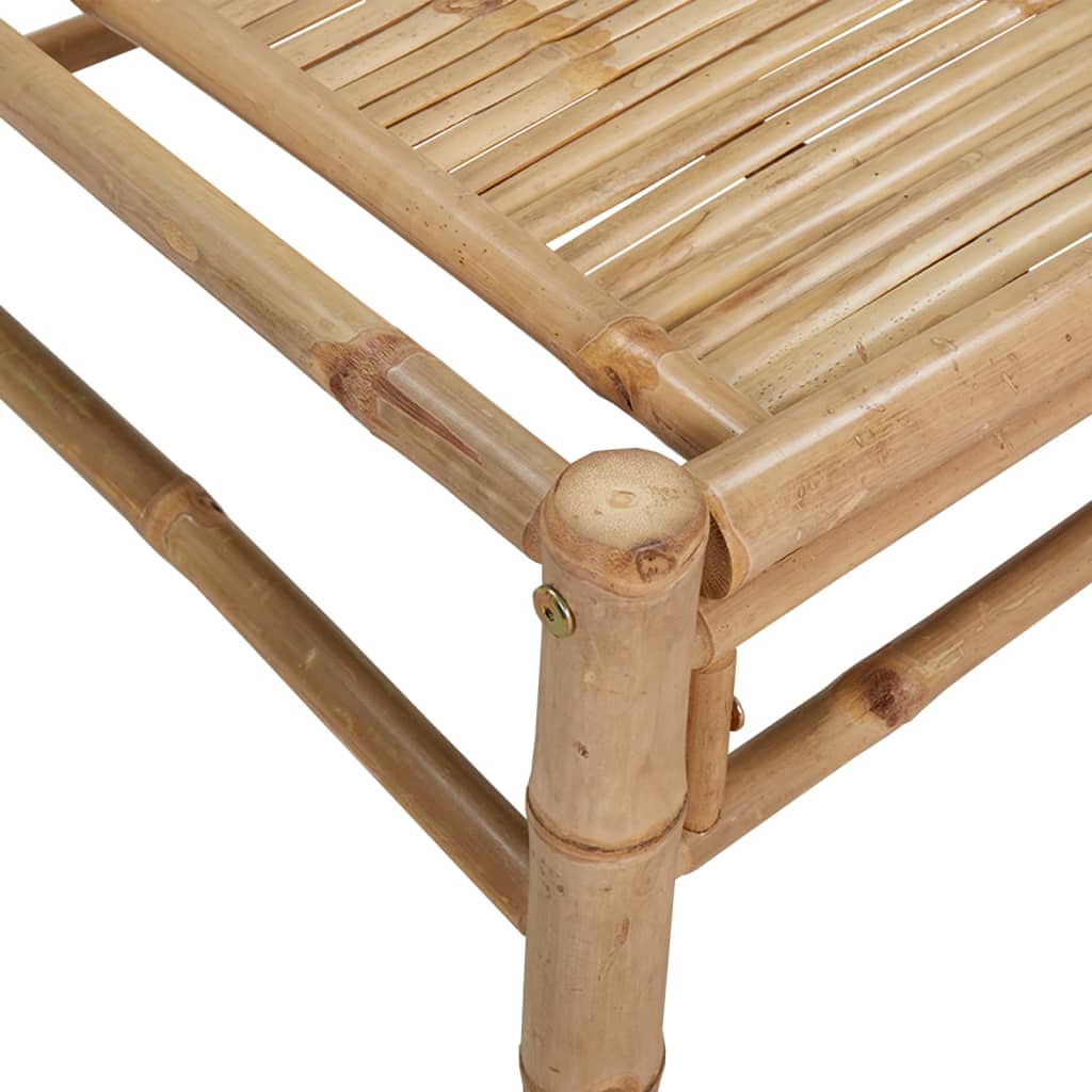 vidaXL Sodo komplektas su pilkomis pagalvėlėmis, 5 dalių, bambukas