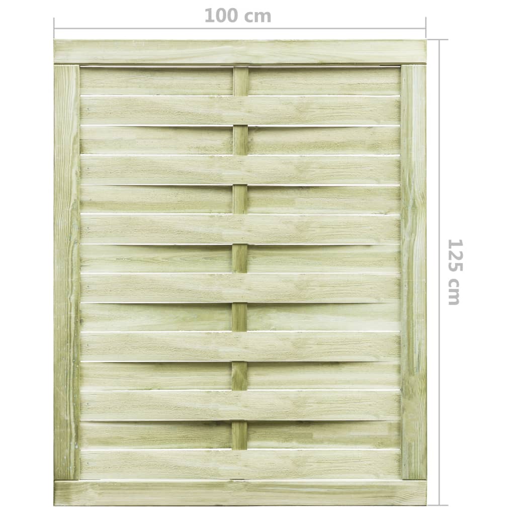 vidaXL Sodo vartai, žali, 100x125cm, impregnuota pušies mediena