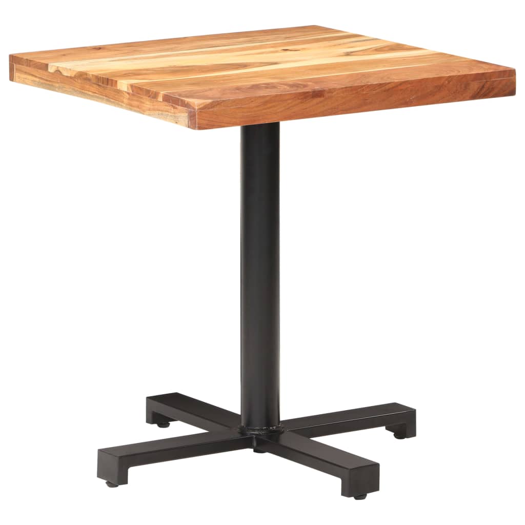 vidaXL Bistro staliukas, 70x70x75cm, akacijos medienos masyvas