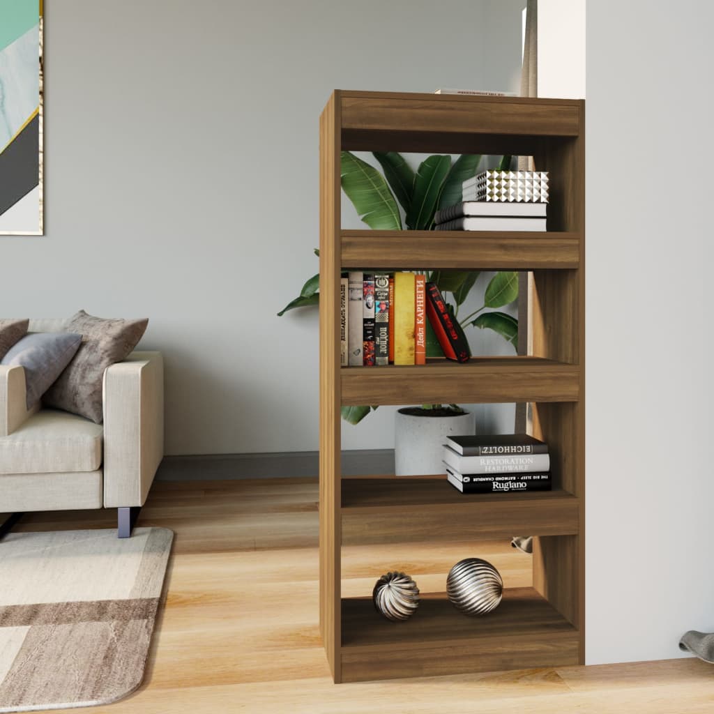 vidaXL Spintelė knygoms/kambario pertvara, ruda, 60x30x135cm, mediena