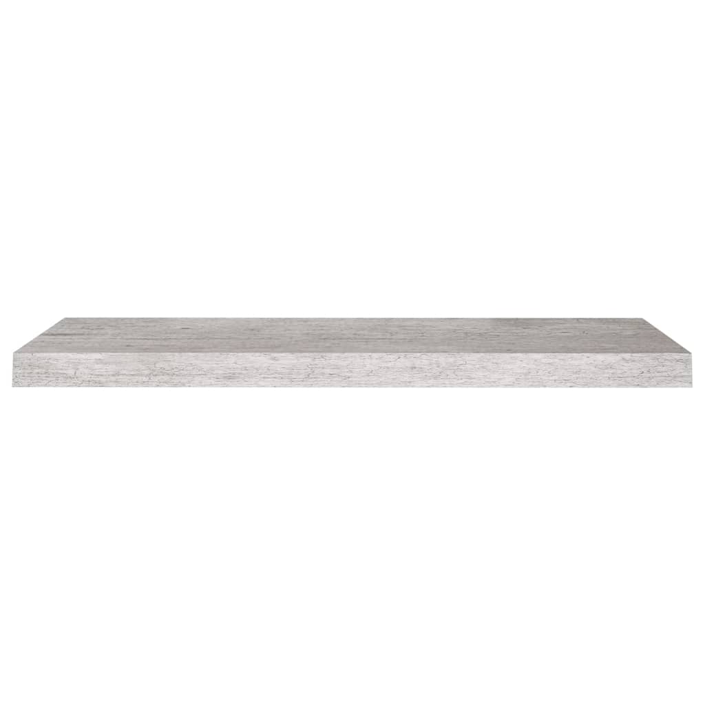 vidaXL Pakabinamos lentynos, 2vnt., betono pilkos, 80x23,5x3,8cm, MDF