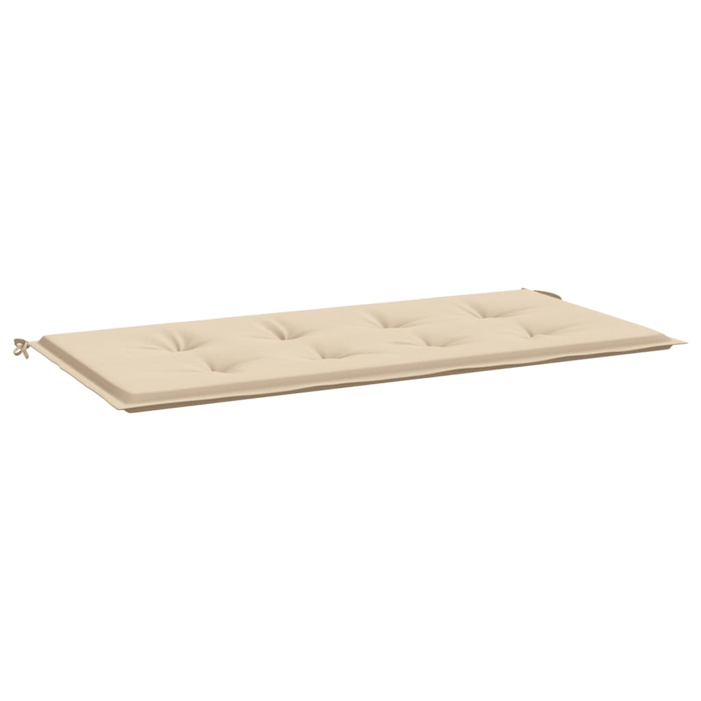 vidaXL Sodo suoliuko pagalvėlė, smėlio spalvos, 120x50x3cm, audinys