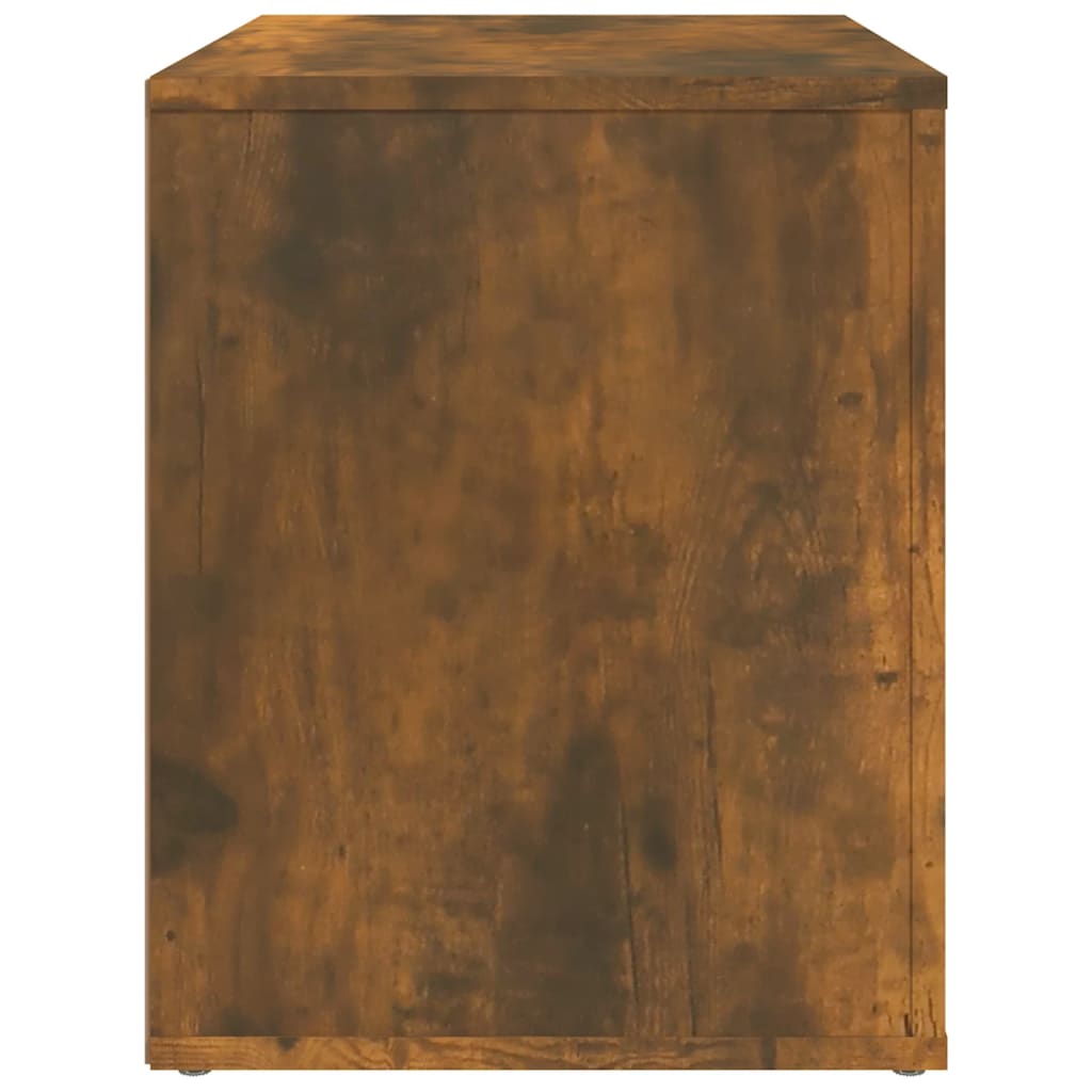 vidaXL Naktinė spintelė, dūminio ąžuolo, 60x36x45cm, apdirbta mediena
