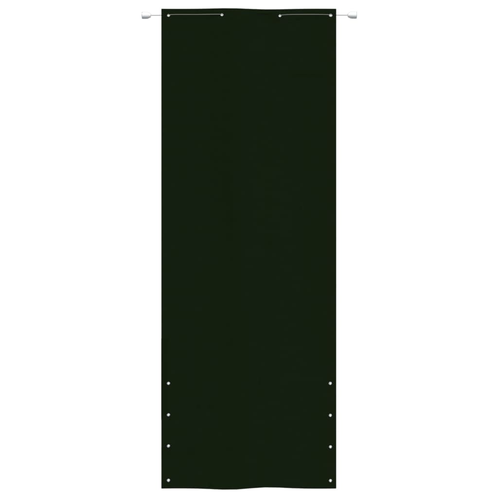 vidaXL Balkono pertvara, tamsiai žalia, 80x240cm, oksfordo audinys