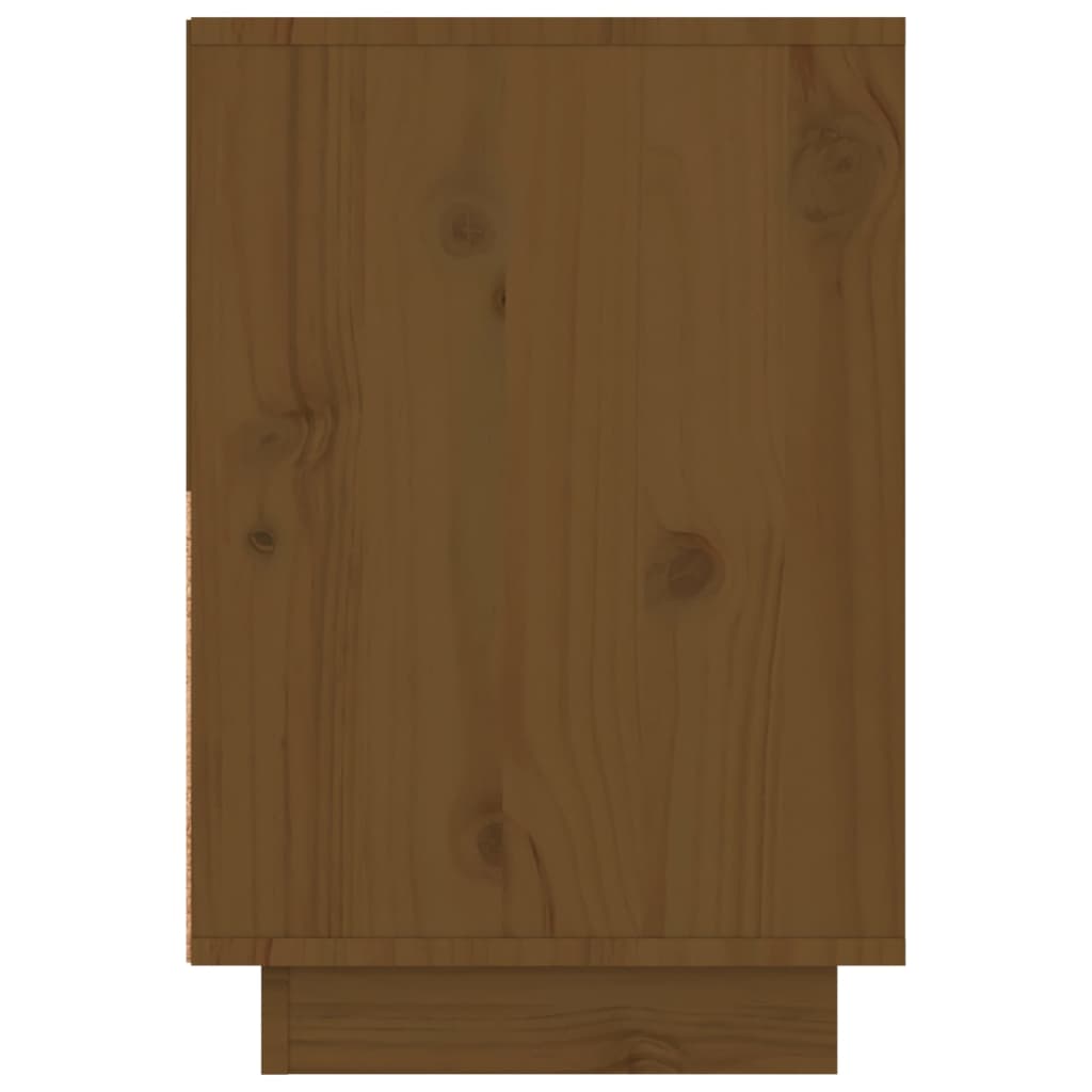 vidaXL Naktinės spintelės, 2vnt., medaus rudos, 60x34x51cm, pušis