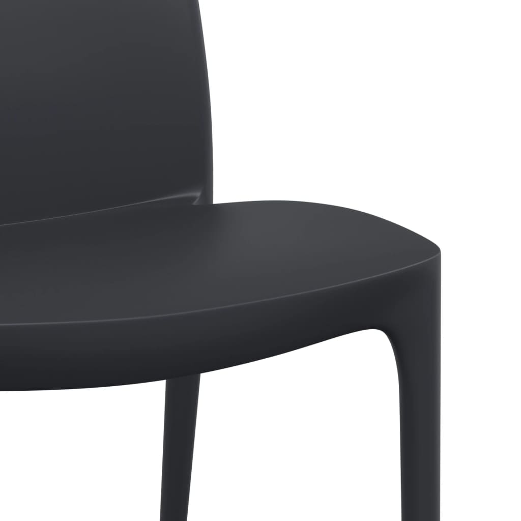 vidaXL Sodo kėdės, 2vnt., antracito, 50x46x80cm, polipropilenas