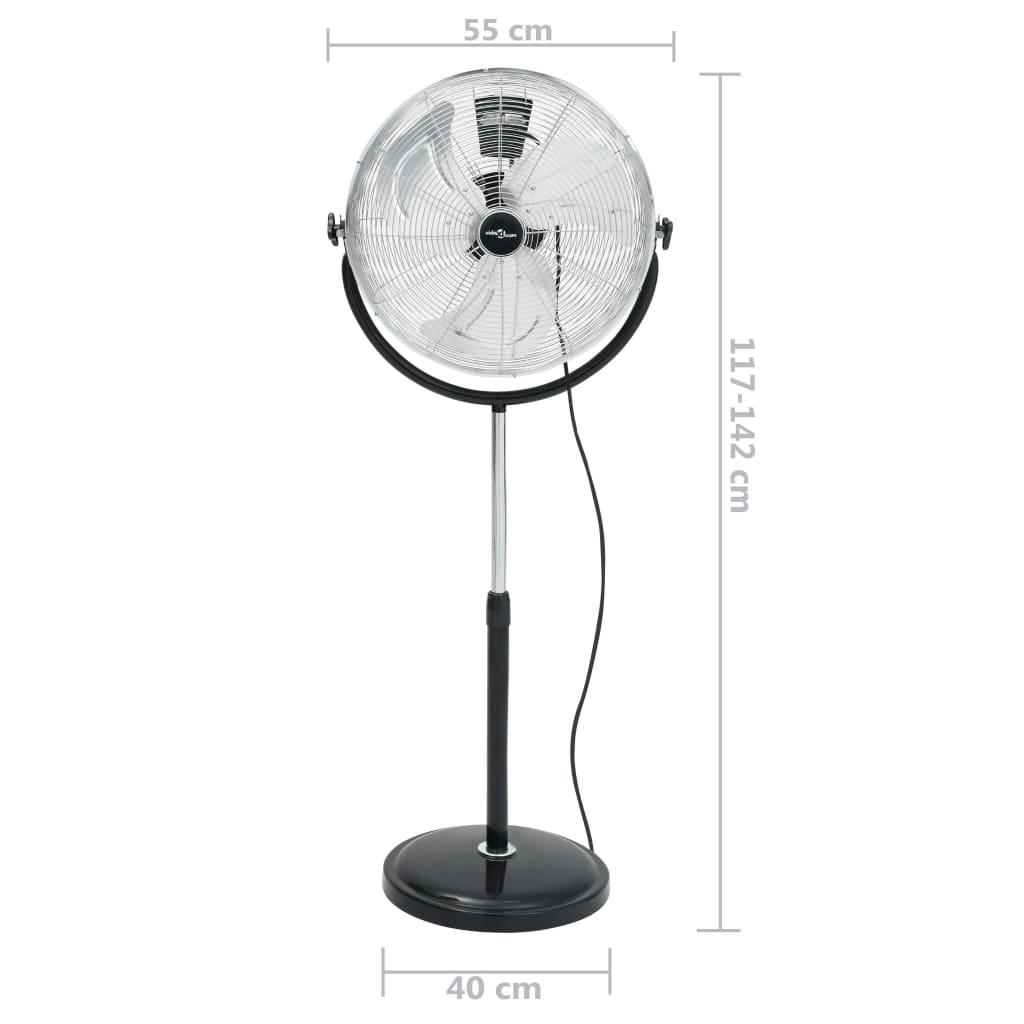 vidaXL Pastatomas ventiliatorius, 45cm, 3 greičiai, 100W