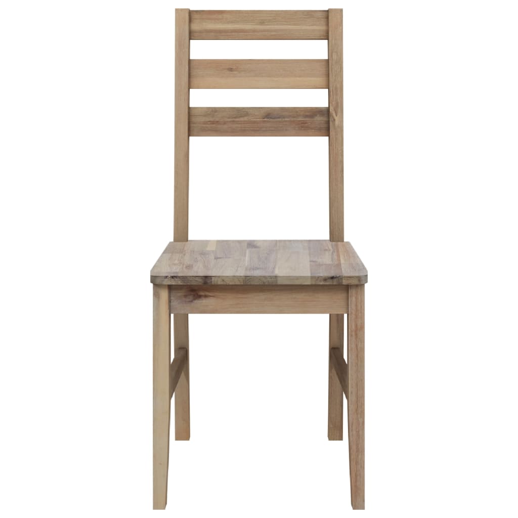 vidaXL Valgomojo kėdės, 4 vnt., akacijos medienos masyvas