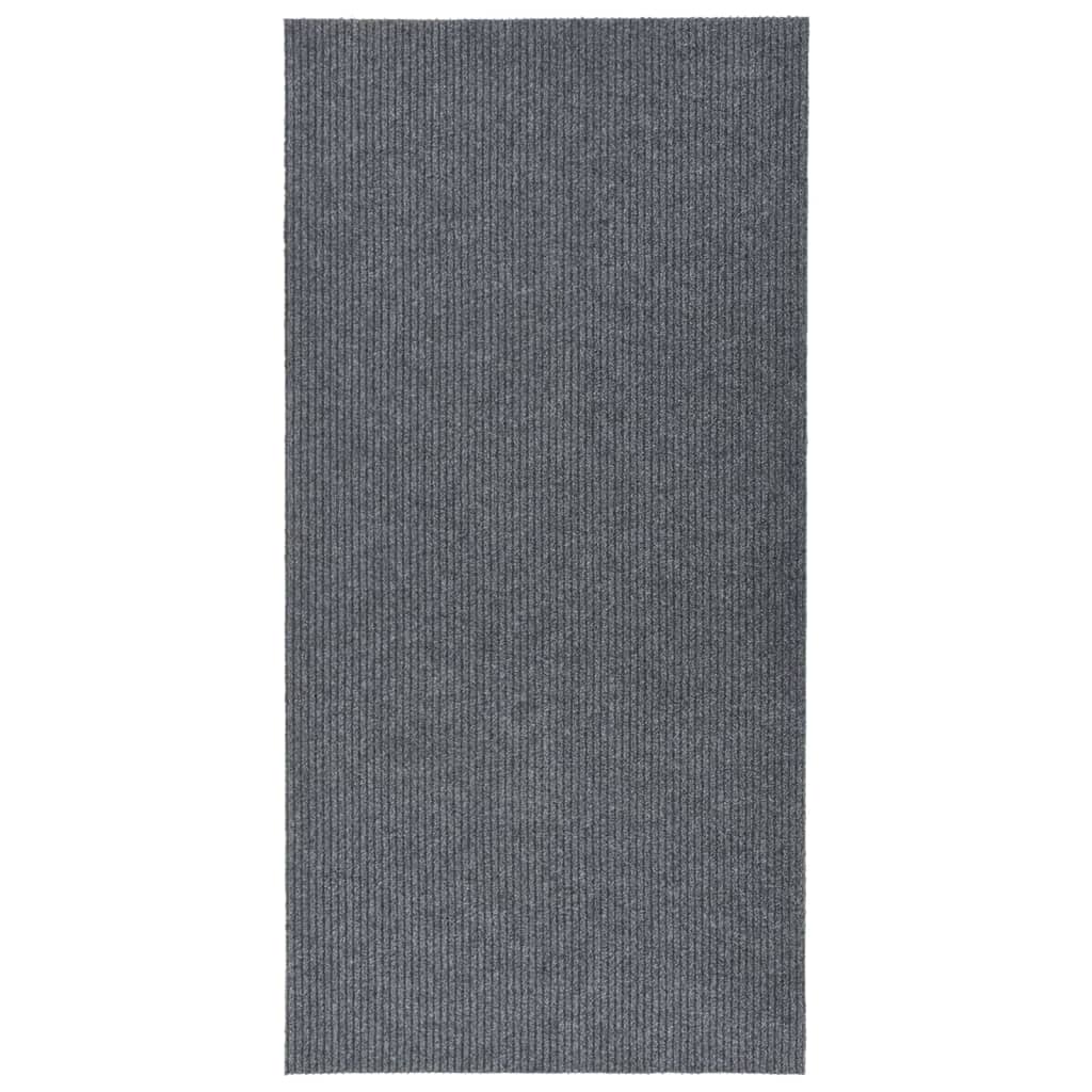 vidaXL Purvą sugeriantis kilimas-takelis, pilkos spalvos, 100x200cm