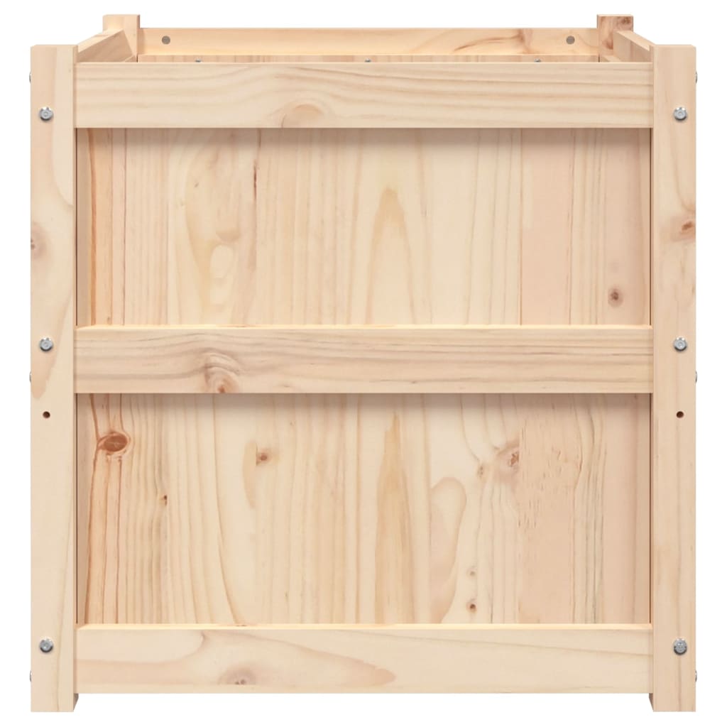 vidaXL Sodo lovelis, 60x60x60cm, pušies medienos masyvas