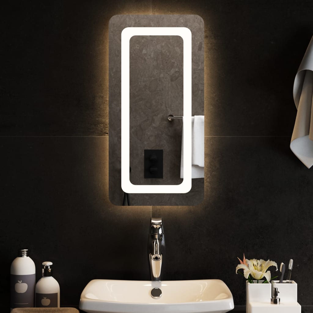 vidaXL Vonios kambario LED veidrodis, 30x60cm