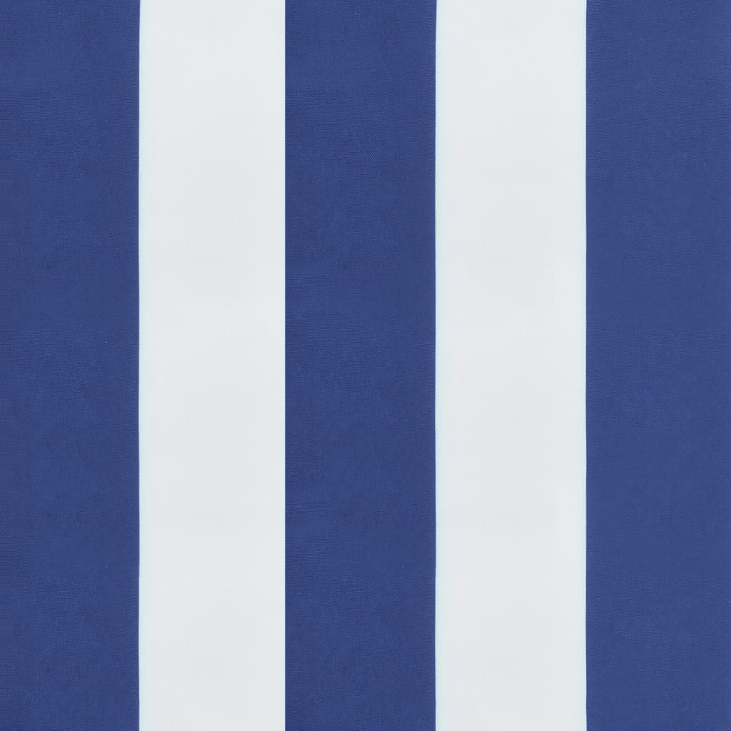 vidaXL Pagalvėlės, 4vnt., mėlyni ir balti dryžiai, 50x50 cm, audinys