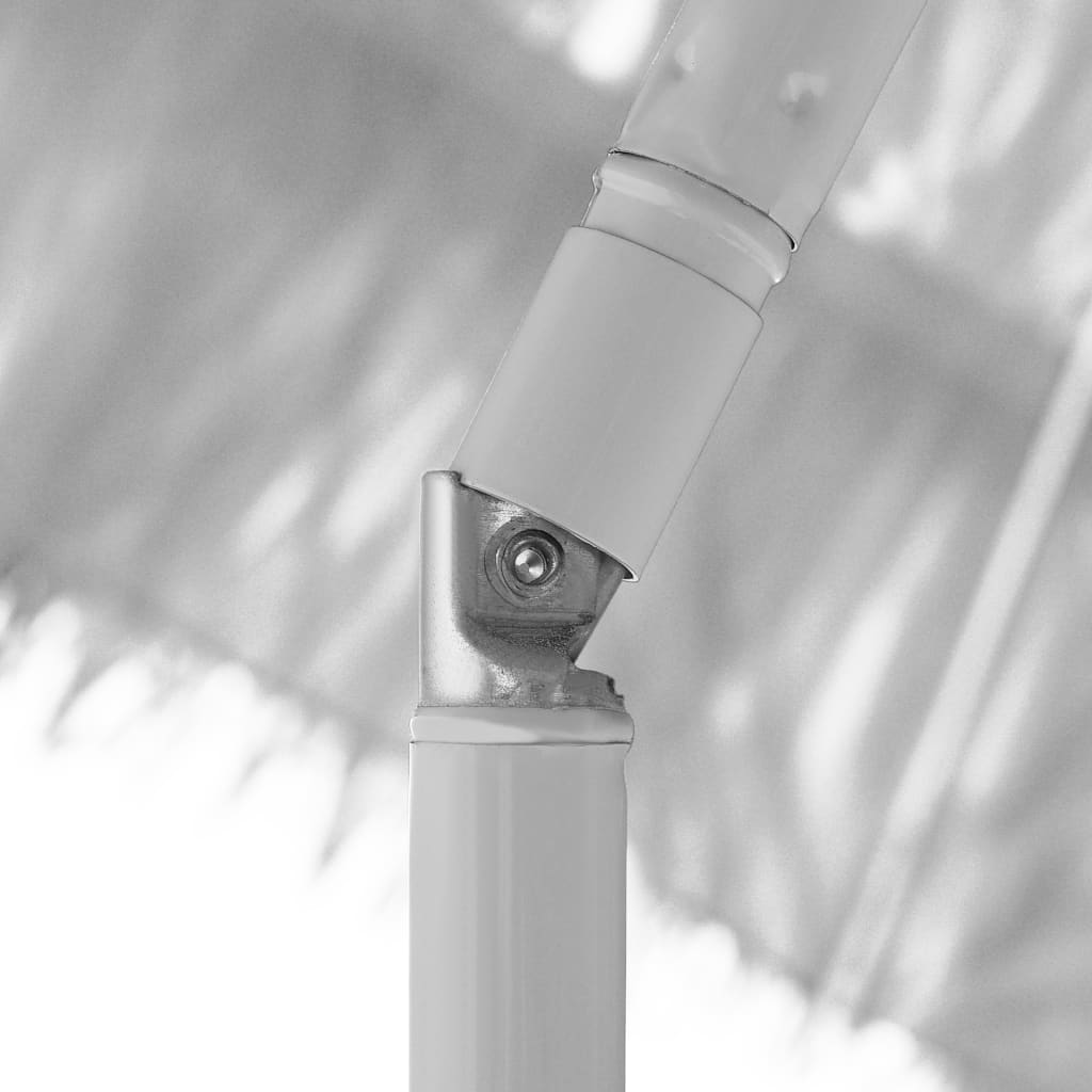 vidaXL Paplūdimio skėtis, baltos spalvos, 300cm, havajietiško dizaino
