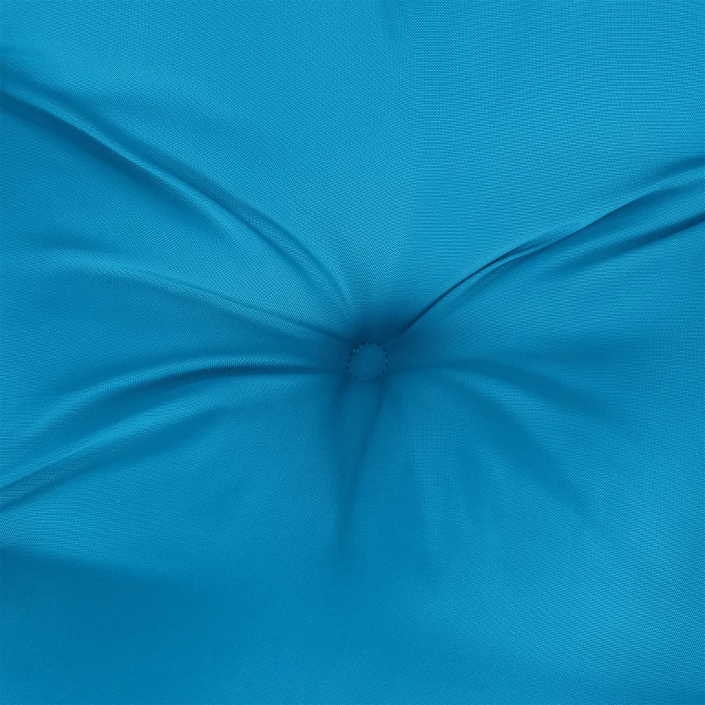 vidaXL Paletės pagalvėlė, mėlynos spalvos, 120x40x12cm, audinys