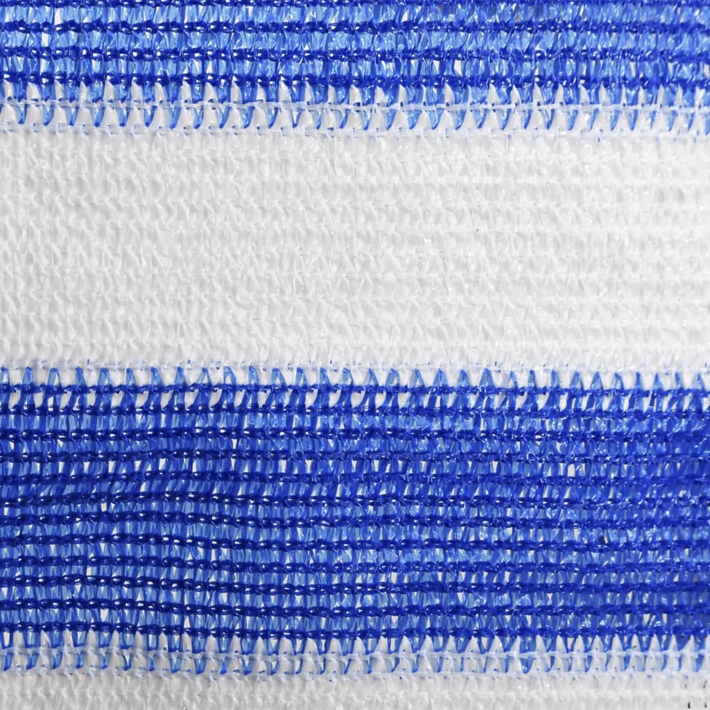 vidaXL Balkono pertvara, mėlynos ir baltos spalvos, 120x500cm, HDPE