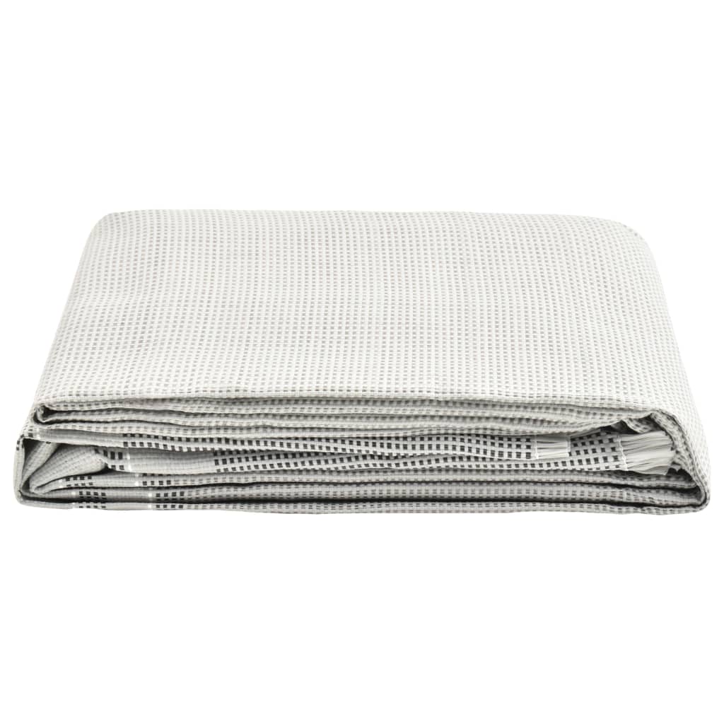 vidaXL Palapinės kilimas, pilkos spalvos, 700x250cm