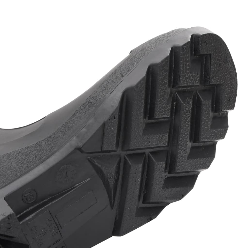 vidaXL Guminiai batai su išimamomis kojinėmis, juodi, PVC, 41 dydžio