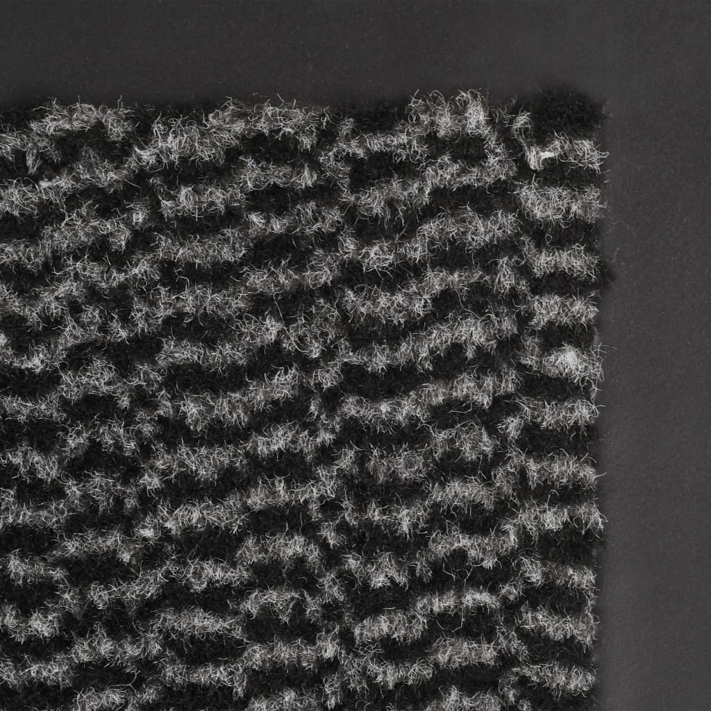 vidaXL Durų kilimėlis, kvadratinis, dygsniuotas, 60x90cm, antracito