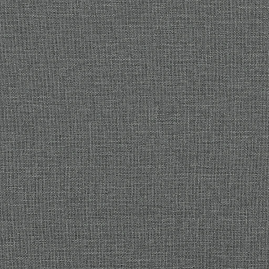 vidaXL Galvūgalio pagalvėlė, tamsiai pilkos spalvos, 80 cm, audinys