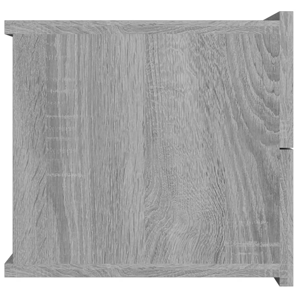 vidaXL Naktinės spintelės, 2vnt., pilkos ąžuolo, 40x30x30cm, mediena